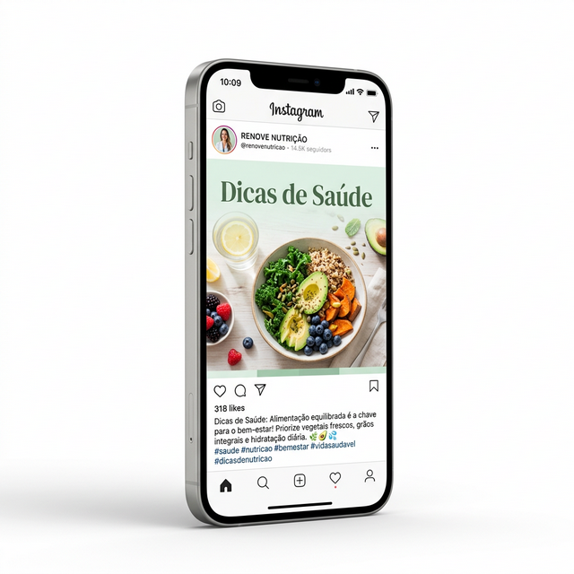 Mockups das artes do pack para Nutricionistas